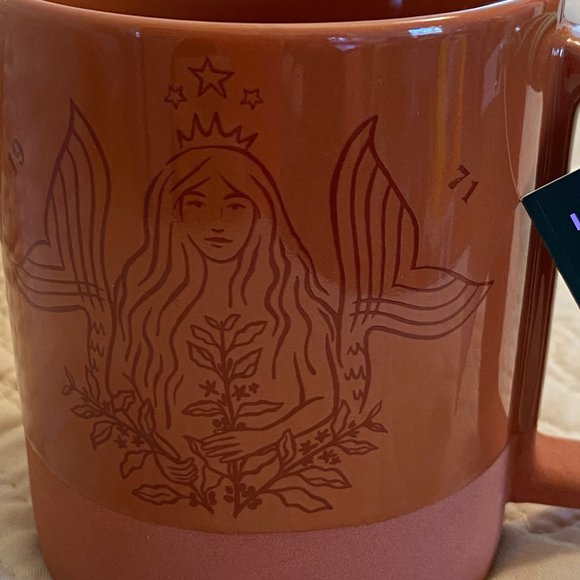 Mermaid Spring 2021 Starbucks 50th Anniversary Mug Terra Cotta Ceramic 12 Oz Mug - Picture 6 of 13